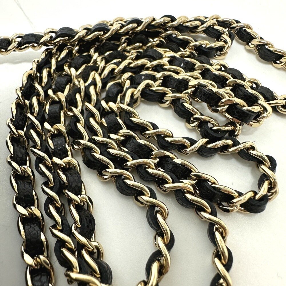 CHANEL Black Caviar Leather Logo Pochette Wallet - Picture 7 of 13